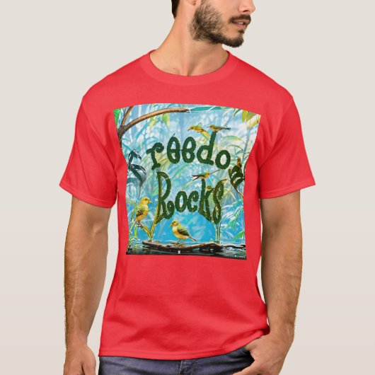 Yellow Bird Lovers vrienden T-shirt (Voorkant)