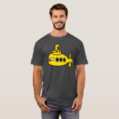 Yellow Bird onderzeeër retro T-shirt (Voorkant volledig)