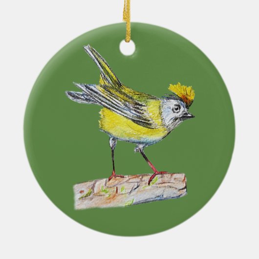 Yellow Bird Ornament (Achterkant)