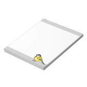 Yellow Bird Parus Major Cartoon Illustration Notitieblok (Linkerzijde)