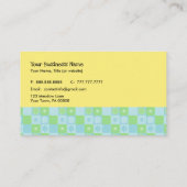 Yellow Bird Patchwork Visitekaartje v (Achterkant)