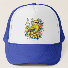  Yellow Bird Trucker Hat Trucker Pet