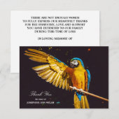 Yellow Bird Wildlife ara Bedankkaart (Voorkant / Achterkant)