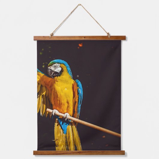 Yellow Bird Wildlife ara Hangend Wandkleed (Voorkant 2)