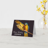 Yellow Bird Wildlife ara Kaart (Gele Bloem)