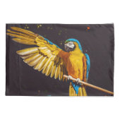 Yellow Bird Wildlife  ara Kussensloop (Achterkant)