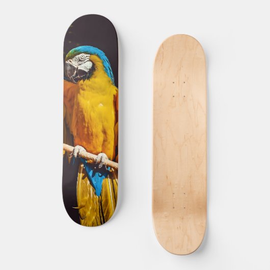 Yellow Bird Wildlife  ara Persoonlijk Skateboard (Voorkant)