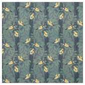  Yellow Birds in Trees Pattern Stof (Swatch)