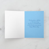 Yellow Birds Waterverf Flowers Happy Moederdag Kaart (Binnen)