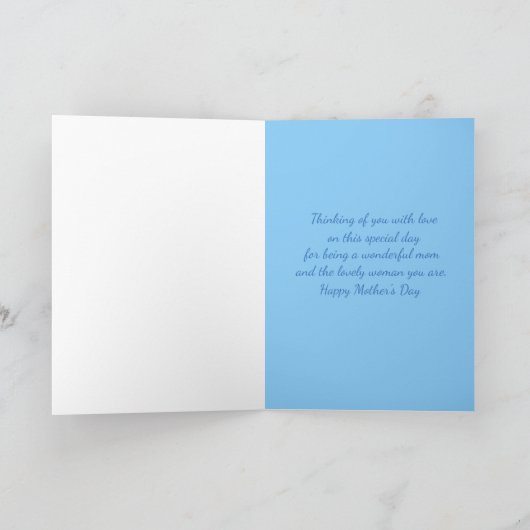 Yellow Birds Waterverf Flowers Happy Moederdag Kaart (Binnen)