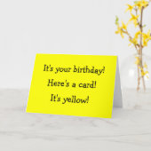 Yellow Birthday Card Kaart (Gele Bloem)