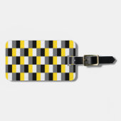 Yellow, Black and Gray Color Combination Bagagelabel (Voorkant horizontaal)