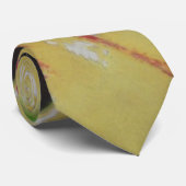 yellow black and white splashes colorfuce abstract stropdas (Opgerold)