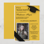 Yellow Black College Trunk Party Dorm Shower Foto Kaart (Voorkant / Achterkant)