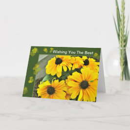 Yellow Black Eyed Susan Blooms Kaart