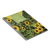Yellow Black-Eyed Susan Floral Notitieboek (Rechterzijde)