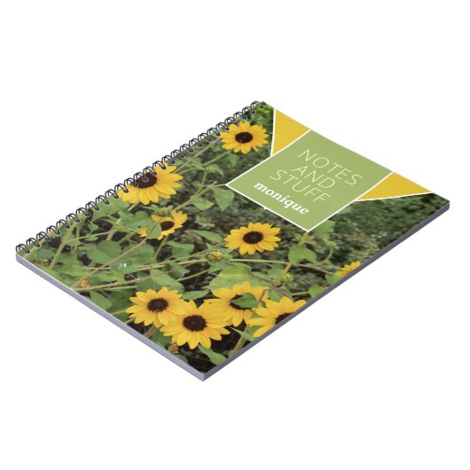 Yellow Black-Eyed Susan Floral Notitieboek (Linkerzijde)