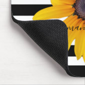 Yellow Black-Eyed Susan Photo Black Stripe Mouse P Muismat (Hoek)