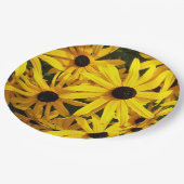 Yellow Black Eyed Susans Floral Papieren Bordje (Gekanteld)