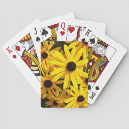 Yellow Black Eyed Susans Floral Speelkaarten