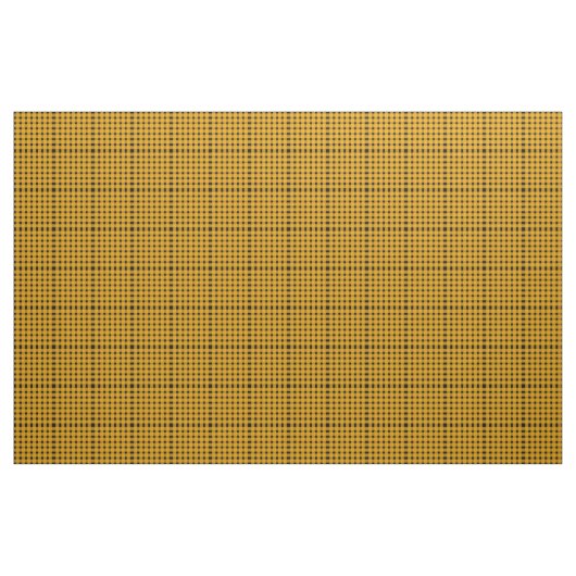 Yellow Black Gingham Pattern Stof (Yard (91,4 cm))