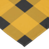 Yellow Black Gingham Pattern Tafelkleed (Gekanteld)