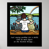 Yellow & Black Labrador Angels en mam Brunette Poster (Voorkant)