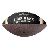 Yellow Black Name Number Team foto American Football (Gedraaid 270)