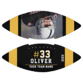 Yellow Black Name Number Team foto American Football (Panelen)