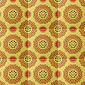 Yellow Black Red Ethnic Talavera Pattern Tegeltje