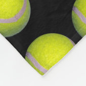 Yellow Black Tennis Ball Pattern; Fleece Deken (Hoek)