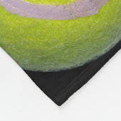Yellow Black Tennis Ball Pattern; Fleece Deken (Hoek)