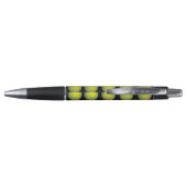 Yellow Black Tennis Ball Pattern; Pen (Achterkant)