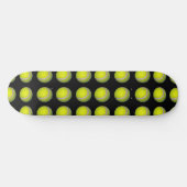 Yellow Black Tennis Ball Pattern; Persoonlijk Skateboard (Horizontaal)