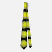 Yellow Black Tennis Ball Pattern; Stropdas (Voorkant)