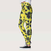 Yellow Black Tie Dye Leggings (Links)