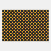 Yellow, Black & White Stripes & Polka Dots Bold Inpakpapier Vel (Voorkant 3)