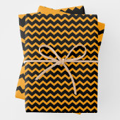 Yellow & Black Zigzag Chevron Playful & Bold Inpakpapier Vel