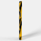 Yellow Black Zigzag Pattern iPhone Hoesje (Rechterkant)