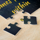 Yellow Blackeyed Susan Garden Flower Motivatie Legpuzzel (Zijkant)