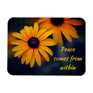 Yellow Blackeyed Susan Garden Flower Motivatie Magneet