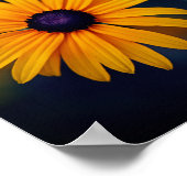 Yellow Blackeyed Susan Garden Flower Motivatie Poster (Hoek)