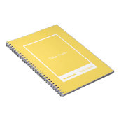 Yellow Block Quote Classic Notebook Notitieboek (Rechterzijde)