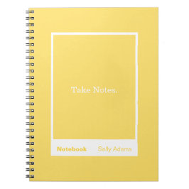 Yellow Block Quote Classic Notebook Notitieboek