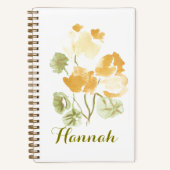Yellow Blooms Spiral Notebook Notitieboek (Voorkant)