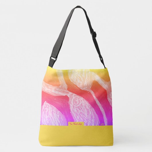 Yellow&Blossom  Crossbody Tas (Achterkant)