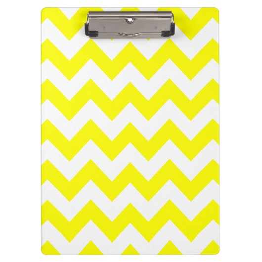 Yellow Blue Bold Chevron Klembord (Voorkant)