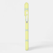 Yellow Blue Bow Pattern Coquette Girly Spring iPhone Hoesje (Linkerkant)
