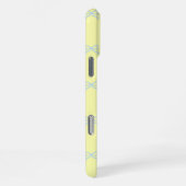 Yellow Blue Bow Pattern Coquette Girly Spring iPhone Hoesje (Rechterkant)