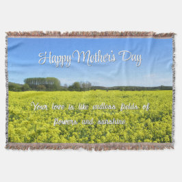 Yellow & Blue Country Bliss - Aangepaste Moederdag Deken